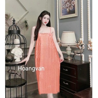 Đầm Ngủ Lụa 2 Dây Cho Nữ Mặc Nhà