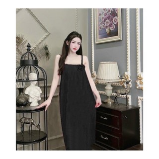 Đầm Ngủ Lụa 2 Dây Cho Nữ Mặc Nhà
