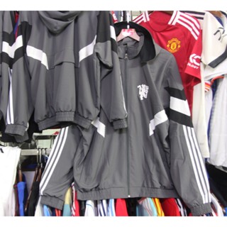 Áo khoác dù Mu 2025 màu xám mới nhất- nón tháo túi trong