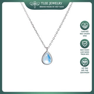 Dây chuyền bạc TLEE mặt moonstone giọt nước TLEE JEWELRY D0240 
