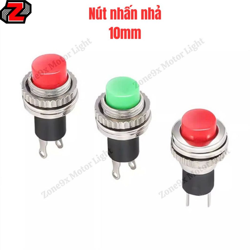 Nút nhấn nhả 2 chân 10mm