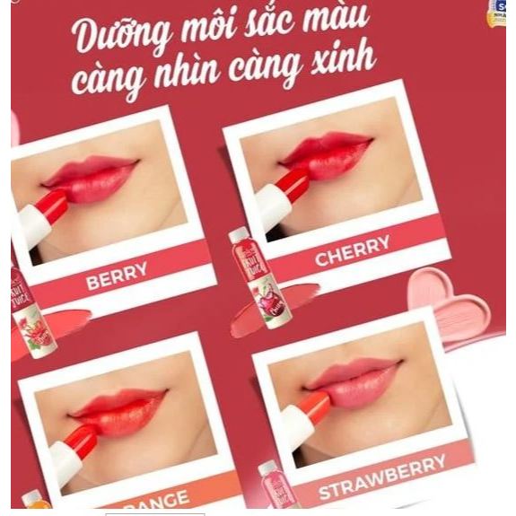 Son lipice sheer color màu đỏ mọng