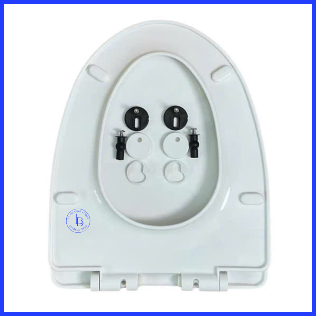 Mã LB.06 Nắp bồn cầu rơi êm  cao cấp dùng cho bồn cầu liền khối  như TOTO, lINAX và các mẫu có cùng 