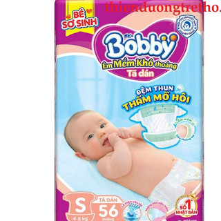 Tã Dán Bobby S54+ Miếng/ S80+ Miếng cho bé 4 - 7kg