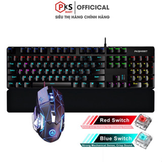 COMBO Bàn Phím Cơ Chuột Chơi Game - PL - SKP 8401 +G15 - LED 20 Hiệu Ứng - BLUE SWITCH - Dùng Cho Máy Tính Laptop