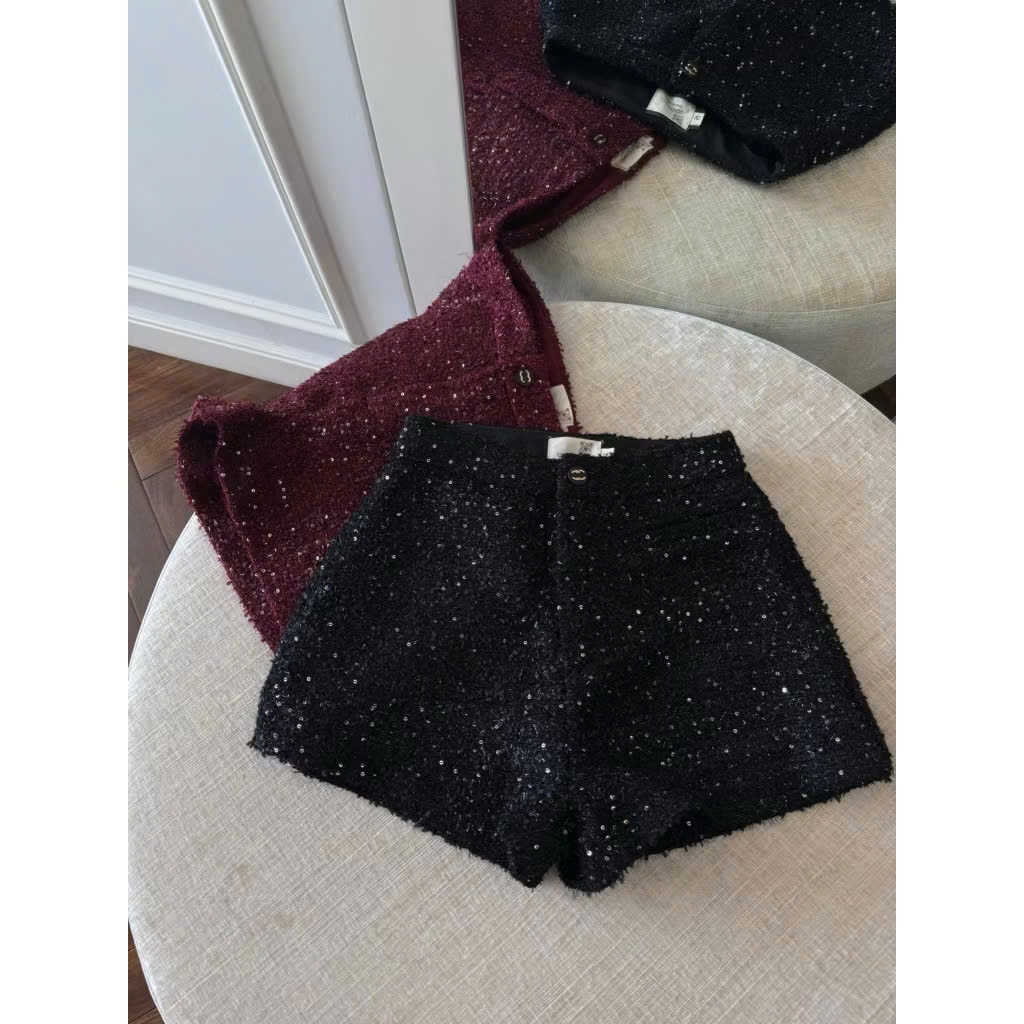 ( Hàng có sẵn)- Quần short dạ basic lưng cao siêu đẹp LISA STOREE