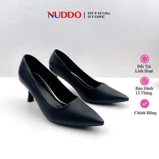 Giày Công Sở Nữ Cao Gót Mũi Nhọn 7 Phân, Guốc Nữ Dự Tiệc Dễ Phối Đồ Thời Trang NUDDO _N705