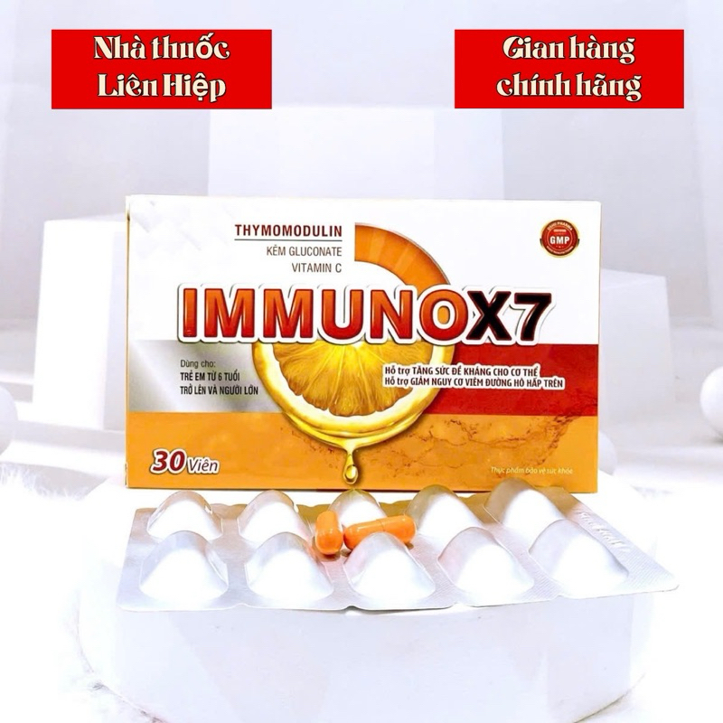 ngăn ngừa cảm cúm ImmunoX7 với thymodulin vitaminC Kẽm