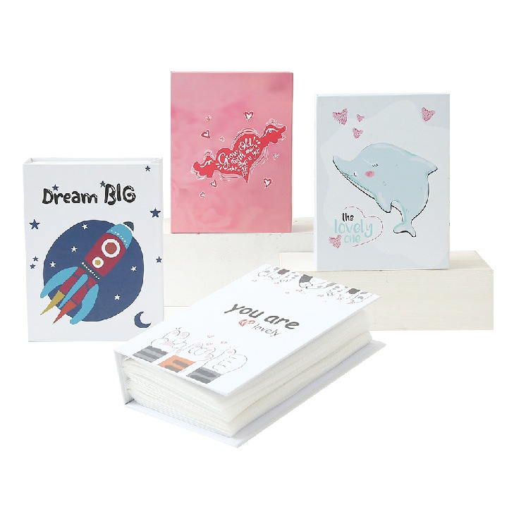 Album ảnh 6x9 đựng được 104 tấm đựng được ảnh 6x9 platic, có nhiều mẫu xinh xắn