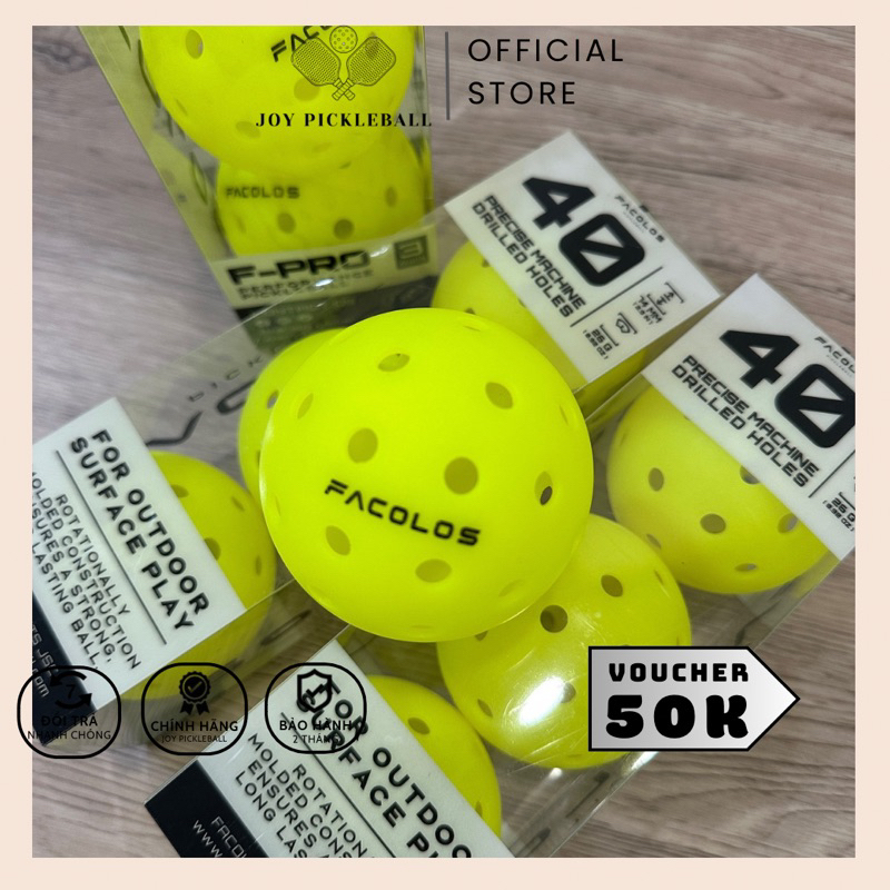 ( HOẢ TỐC ) Bóng PICK 𝐅𝐀𝐂𝐎𝐋𝐎𝐒 GEN 2 - Set 3 Bóng F-PRO chính hãng chuẩn 100%