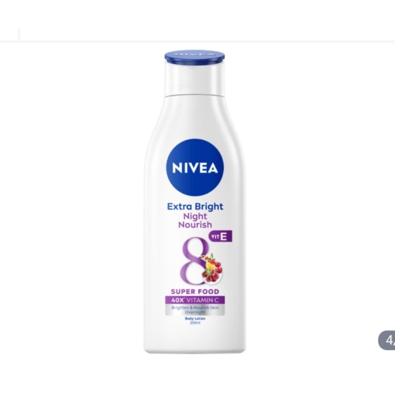 Sữa dưỡng thể trắng da ban đêm Nivea Extra Bright Night Nourish 200ml