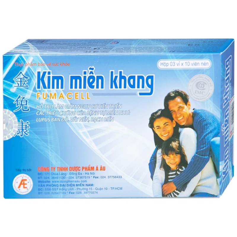 Kim Miễn Khang - Thực phẩm hỗ trợ ngăn tiến triển bệnh vảy nến, lupus ban đỏ do tự miễn