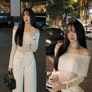 (KÈM LỚP LÓT/SẴN L1) ÁO TRỄ VAI REN ĐÍNH ĐÁ NỮ SIÊU SANG CHẢNH HÀNG THIẾT KẾ LOẠI 1 - ẢNH ĐỘC QUYỀN