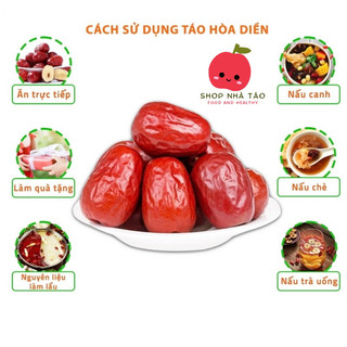 TÁO ĐỎ HOÀ ĐIỀN TÂN CƯƠNG size nhỏ, thịt chắc dẻo thơm (hàng cao cấp) túi 500g