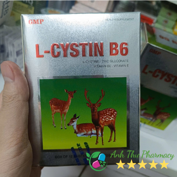 Viên Uống l-cystine B6 (gồm kẽm, vitamin E, vitamin b6)