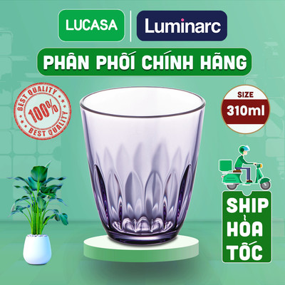 Bộ 6 Ly Thủy Tinh Luminarc Neo Ray Purple 310ml - Loại  Cường Lực Thấp BOL5990 | Phân Phối Chính Hãng