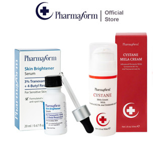 [COMBO] Giúp sáng da, cải thiện thâm nám, chống oxy hóa Pharmaform Cystane Mela Cream + Skin Brightener Serum