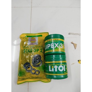 xã kho@Mỡ bò chịu nhiệt cao cấp LIPEX3 400g, bich 1kg, litol 3 400g