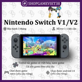 Máy chơi game Nintendo Switch V1/V2 HACK mod chip 128gb (Có thể nâng cấp), hắc ám tải game free [SHOPGAMEVIET38]