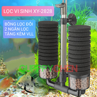  Lọc Vi Sinh XY-2828 Tặng Kèm Vật Liệu Lọc | Lọc Bio Dùng Cho Hồ Cá Thủy Sinh 
