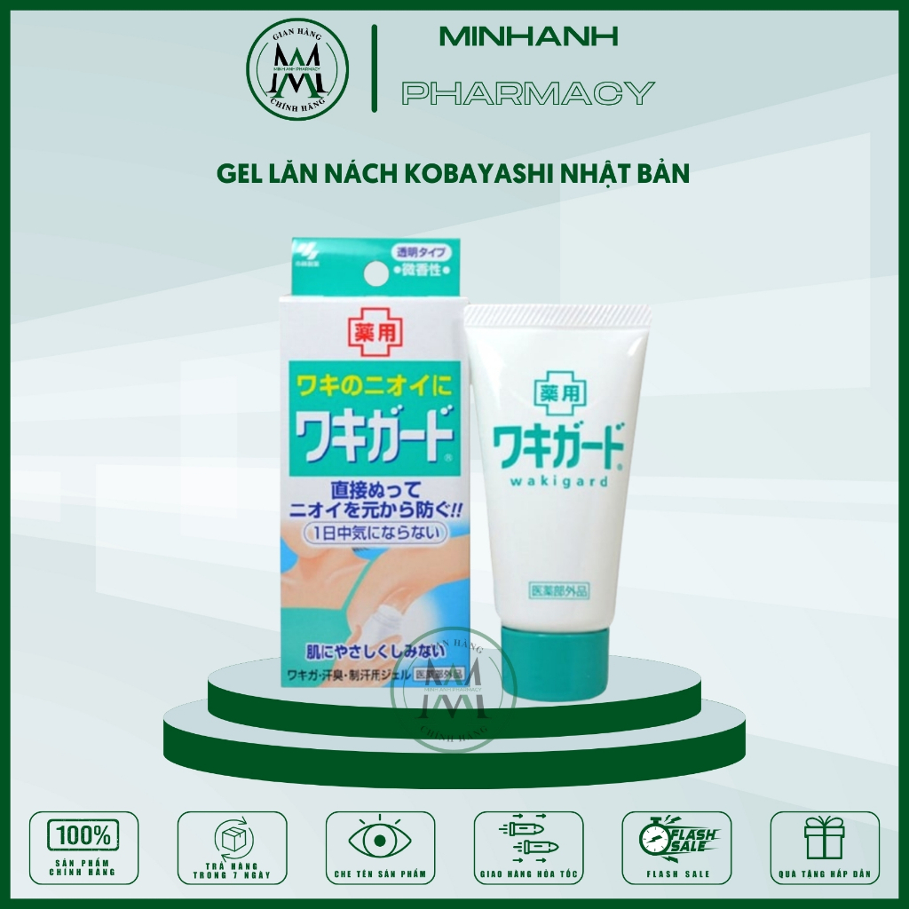 Gel giảm hôi nách Kobayashi loại bỏ hôi nách lâu năm dưỡng da trắng da không gây ố vàng áo