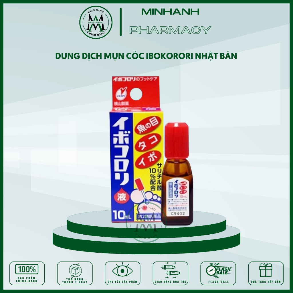 Dung dịch Ibokorori Nhật Bản loại bỏ mụn cóc mụn cơm không gây đau rát