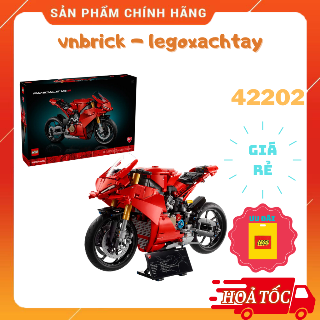 LEGO Technic 42202 Siêu Xe Ducati Panigale V4 S
