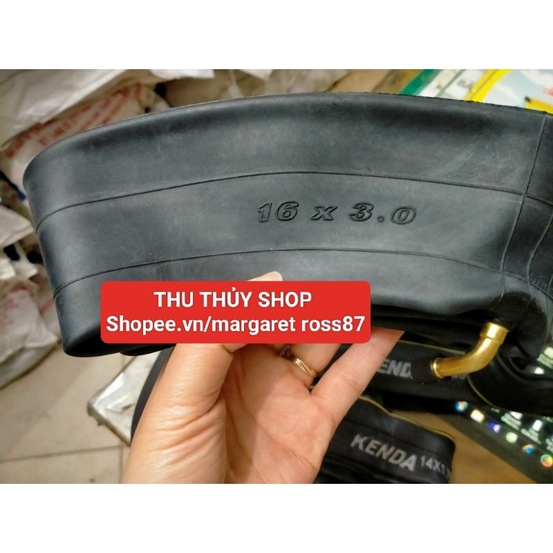 RUỘT, SĂM XE ĐẠP ĐIỆN 16x3.0 VAN CONG KENDA
