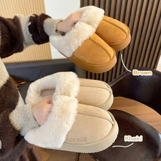  Sục nữ cổ lông dập chũ PAT DUCK Đế siêu nhẹ cao 4cm 