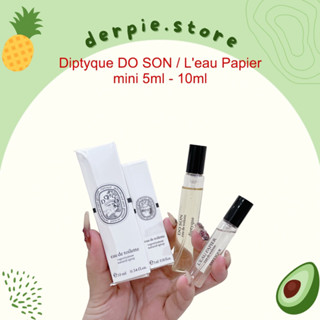 [ MINI 5ML - 10ML ] Nước hoa unisex Diptyque các dòng EDP / EDT : L'eau Papier / DO SON /TAM DAO / Eau Rose ...