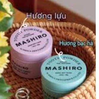 Bột đánh răng Mashiro Whitening Tooth Powder hỗ trợ làm trắng răng răng ố vàng răng xỉn màu