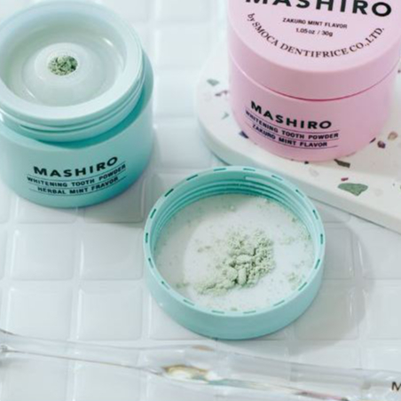 Bột đánh răng Mashiro Whitening Tooth Powder hỗ trợ làm trắng răng răng ố vàng răng xỉn màu