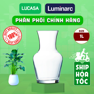 Bình Chứa Rượu Thủy Tinh Luminarc Carafe 1L - L7313 | Phân Phối Chính Hãng