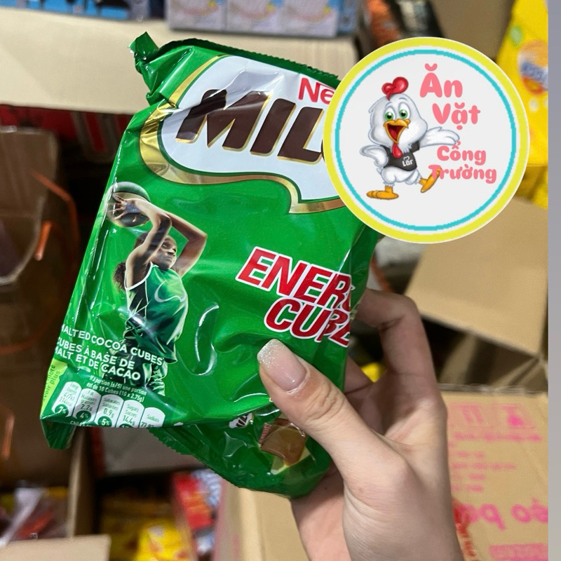 Bịch 100 viên milo cube hàng chuẩn xịn, milo viên cube mini siêu ngon sỉ đồ ăn vătj