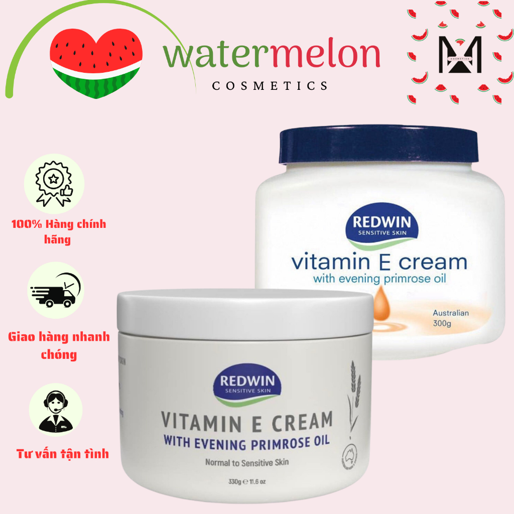 Kem dưỡng Redwin Vitamin E Cream Úc chính hãng 300g/330g