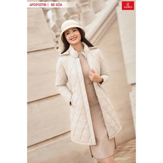  Áo phao nữ CARDINA dáng dài chần trám siêu nhẹ siêu ấm phối lé trẻ trung năng động 4PDF03 