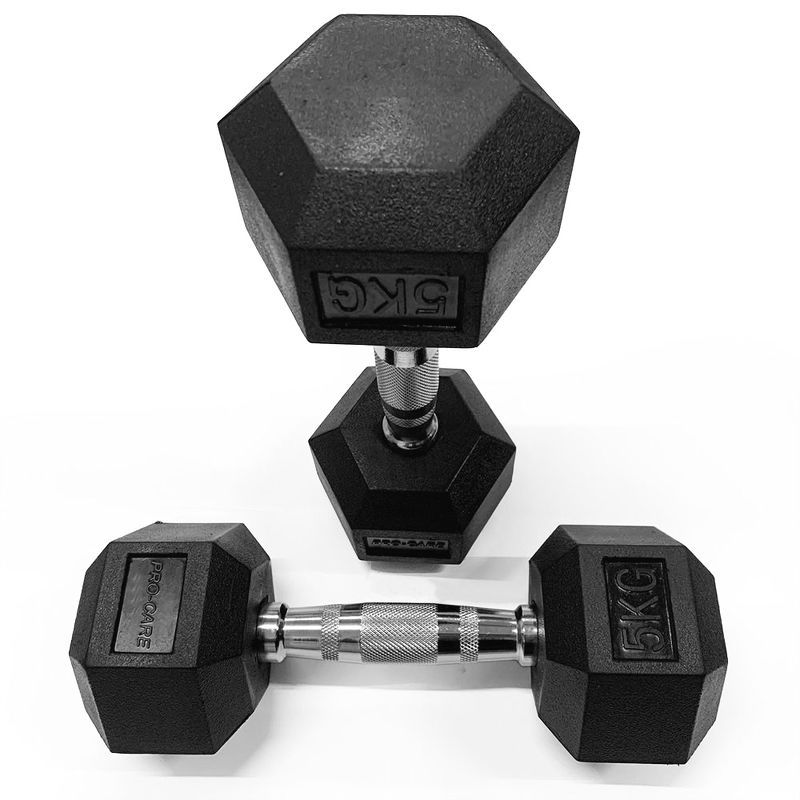 Tạ Tay Sắt Bọc Cao Su PRO-CARE Nhập Khẩu Đài Loan (1 Cái) - Hex Dumbbells Tập Cơ Tay Hình Lục Giác