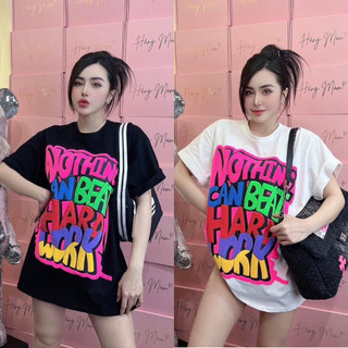  Áo Thun Nữ Chữ Sắc Màu Chất Cotton 100% 4 Chiều Mịn Mát In To Cao Cấp 