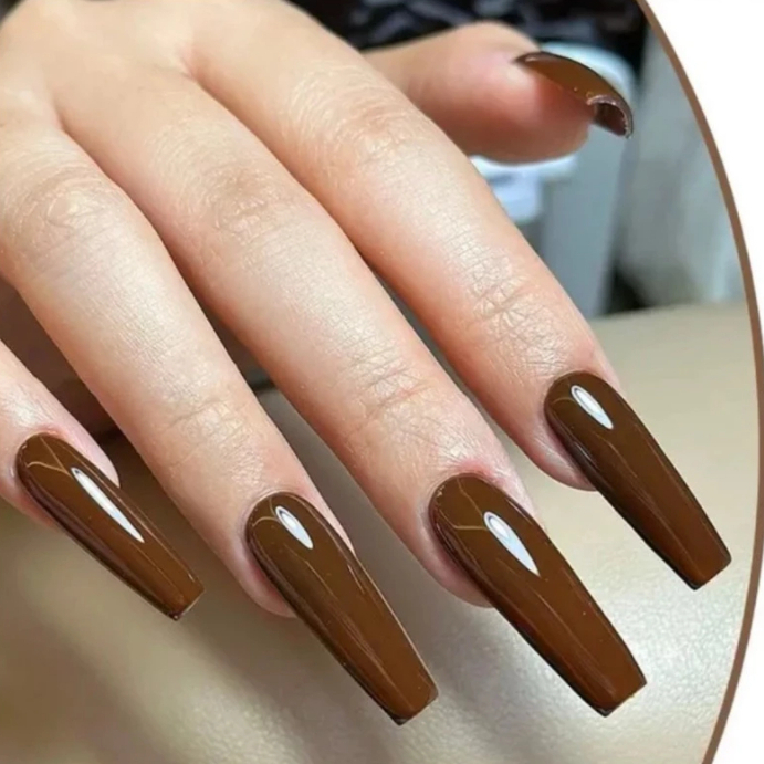 sơn nâu đậm Mã G97 - Sơn gel nâu socola Mẫu Mới làm nail