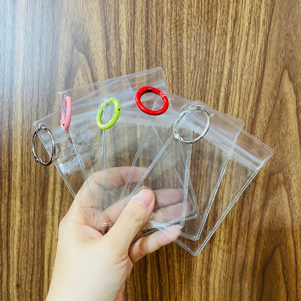 [Mô hình thu nhỏ]Vỏ túi zip nhựa dẻo mềm làm móc khoá   trang trí bàn làm việc nhà cửa