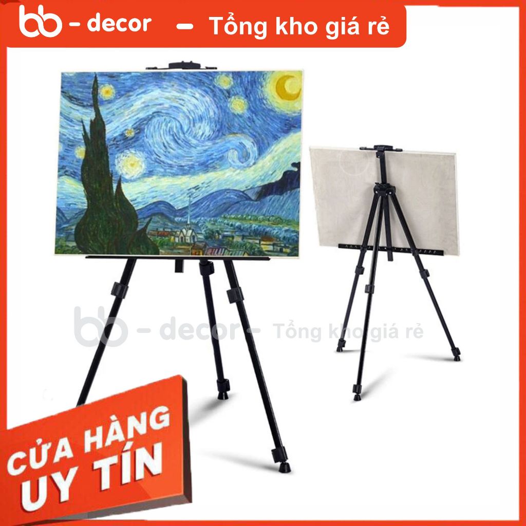  Giá Vẽ Tranh Bằng Sắt 3 chân Giá Kệ Để Tranh Di Động Standee Chữ A 1 Mặt 