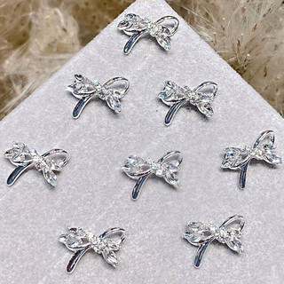 Tổng Hợp Charm Nail Hình Nơ, Charm Đính Móng Nơ Đá