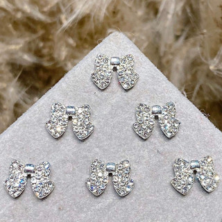 Tổng Hợp Charm Nail Hình Nơ, Charm Đính Móng Nơ Đá