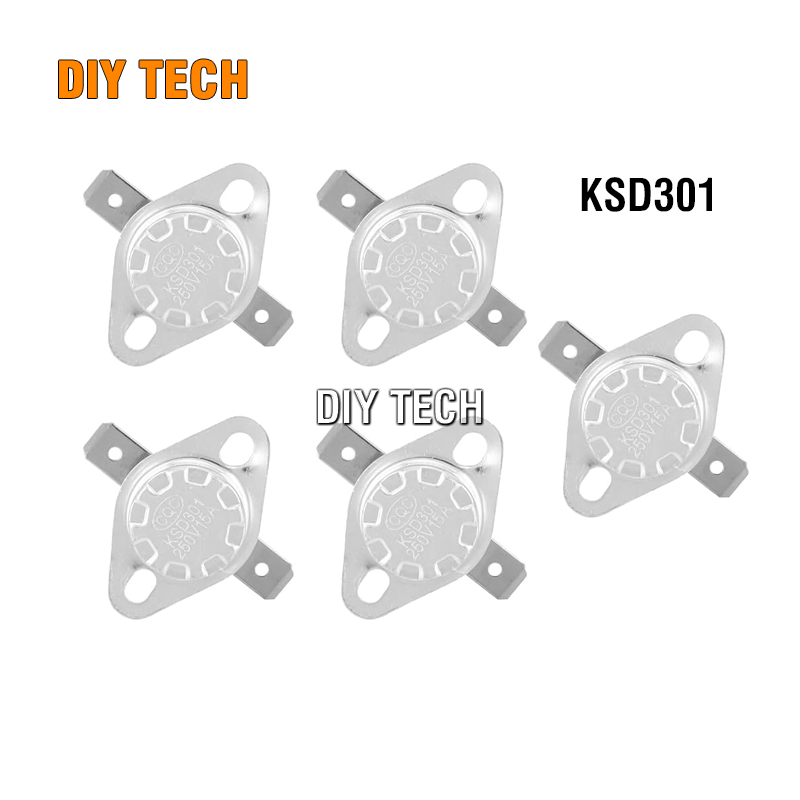 Relay Nhiệt KSD301 80 85 90 95 100 110 120 130 140 150 180 190 200 độ (10A 250V)