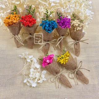  Bó hoa baby khô mini handmade để làm quà tặng decor hộp quà tone vintage 
