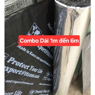 COMBO ( Khổ cao 1m x dài 2-3-4-5-6m ) Giấy dầu keo dán chống thấm ,chống dột mái tôn siêu tốc