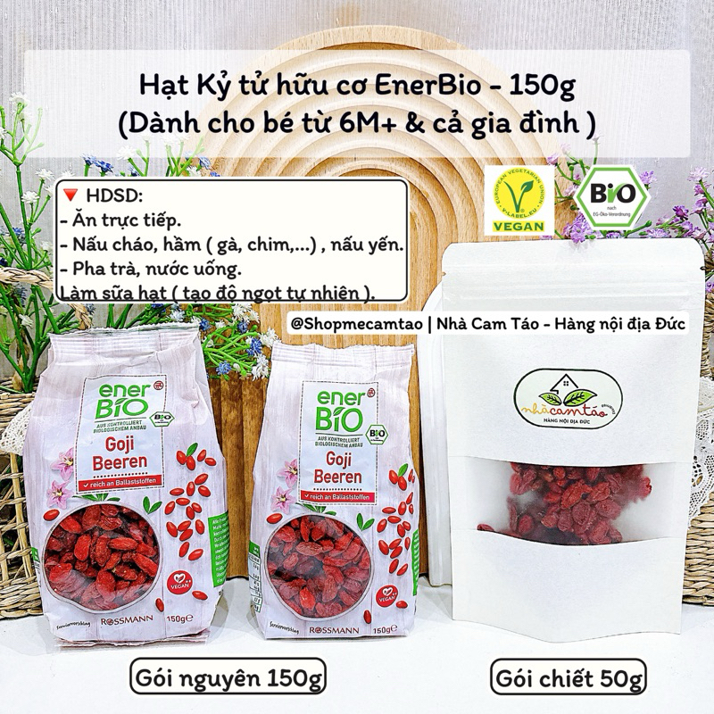 Hạt kỳ tử hữu cơ EnerBio Đức - 150g