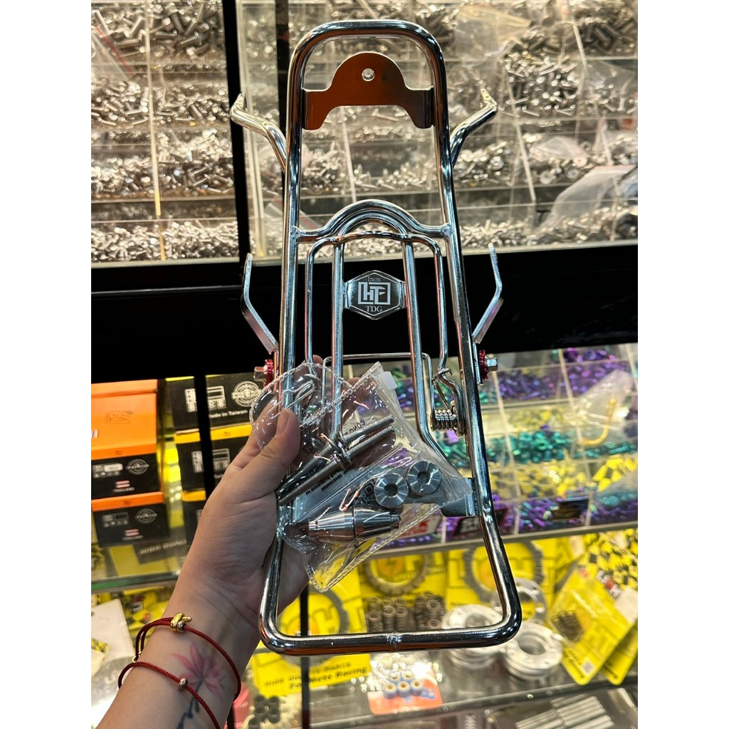 Baga giữa Yaz mẫu xuồng inox dày ( Kèm khâu và ốc ) Yaz125 , Y125Z