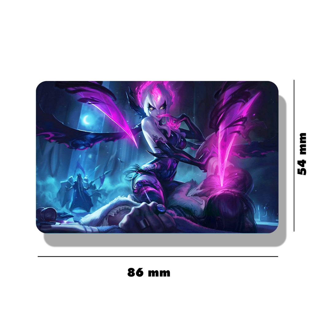Skin Evelynn in trên Card nhựa PVC cứng cáp bền màu