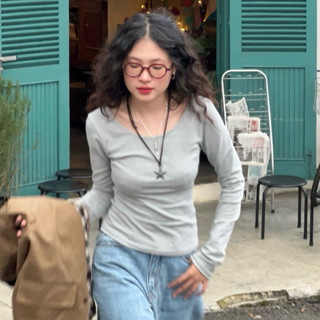 Áo thun nữ tay dài cổ thuyền (Moon Top) - Aufra studio